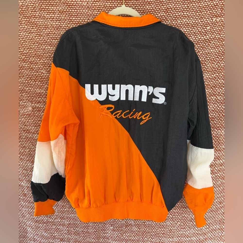 Vintage Wynn's Racing Jacket in Orange, Black, and White - Picture 2 of 10